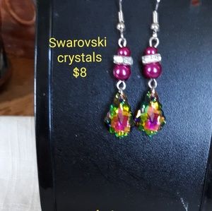 Swarovski Earrings with matching Bracelet
